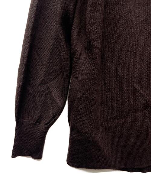 DRAWER（ドゥロワー）DRAWER (ドゥロワー) カシミヤ混カーディガン ブラウン サイズ:-の古着・服飾アイテム