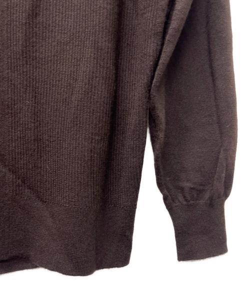 DRAWER（ドゥロワー）DRAWER (ドゥロワー) カシミヤ混カーディガン ブラウン サイズ:-の古着・服飾アイテム