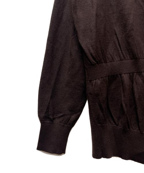 DRAWER（ドゥロワー）DRAWER (ドゥロワー) カシミヤ混カーディガン ブラウン サイズ:-の古着・服飾アイテム
