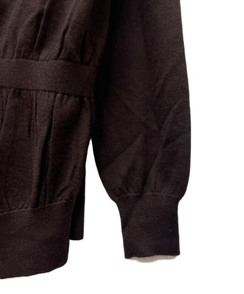 DRAWER（ドゥロワー）DRAWER (ドゥロワー) カシミヤ混カーディガン ブラウン サイズ:-の古着・服飾アイテム
