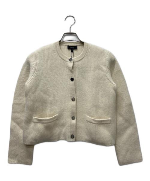 theory（セオリー）theory (セオリー) カシミヤ混カーディガン アイボリー サイズ:Pの古着・服飾アイテム