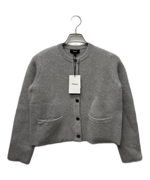theory（セオリー）theory (セオリー) カシミヤ混カーディガン グレー サイズ:Pの古着・服飾アイテム