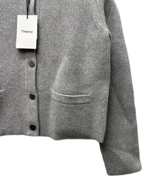 theory（セオリー）theory (セオリー) カシミヤ混カーディガン グレー サイズ:Pの古着・服飾アイテム