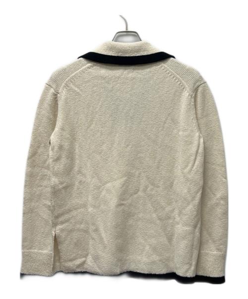 theory（セオリー）theory (セオリー) WAVE BOUCLE OW LS PULLOVE  アイボリー×ブラック サイズ:Pの古着・服飾アイテム