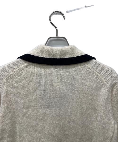 theory（セオリー）theory (セオリー) WAVE BOUCLE OW LS PULLOVE  アイボリー×ブラック サイズ:Pの古着・服飾アイテム