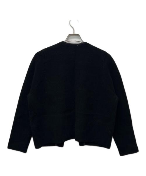 BALLSEY（ボールジィ）BALLSEY (ボールジィ) ウールナイロンブークレー フロントオープンカーディガン ブラック サイズ:Sの古着・服飾アイテム