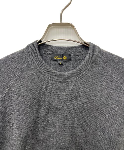 DRAWER（ドゥロワー）Drawer (ドゥロワー) ミラノ編みクルーネックプルオーバーニット セーター グレー サイズ:１の古着・服飾アイテム