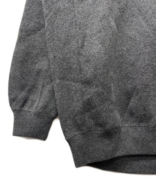 DRAWER（ドゥロワー）Drawer (ドゥロワー) ミラノ編みクルーネックプルオーバーニット セーター グレー サイズ:１の古着・服飾アイテム