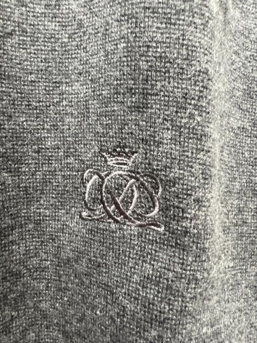 DRAWER（ドゥロワー）Drawer (ドゥロワー) ミラノ編みクルーネックプルオーバーニット セーター グレー サイズ:１の古着・服飾アイテム