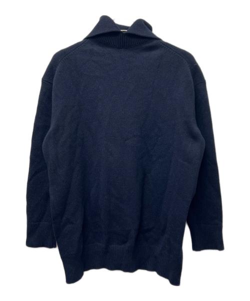 JIL SANDER（ジルサンダー）JIL SANDER (ジルサンダー) タートルネック ニット プルオーバー ネイビー サイズ:３２の古着・服飾アイテム