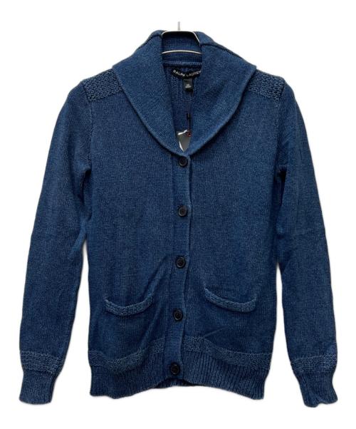 RALPH LAUREN（ラルフローレン）RALPH LAUREN (ラルフローレン) ニットカーディガン ブルー サイズ:ＸＳの古着・服飾アイテム