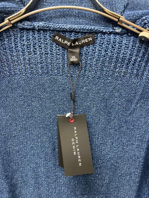 RALPH LAUREN（ラルフローレン）RALPH LAUREN (ラルフローレン) ニットカーディガン ブルー サイズ:ＸＳの古着・服飾アイテム