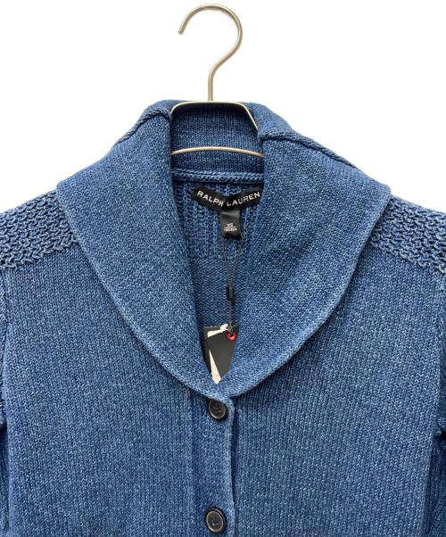RALPH LAUREN（ラルフローレン）RALPH LAUREN (ラルフローレン) ニットカーディガン ブルー サイズ:ＸＳの古着・服飾アイテム