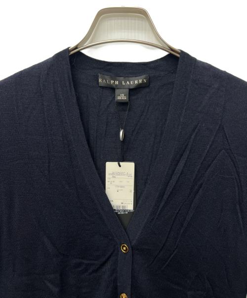 RALPH LAUREN（ラルフローレン）RALPH LAUREN (ラルフローレン) ニットカーディガン ブラック サイズ:ＸＳの古着・服飾アイテム