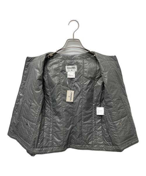 CHANEL（シャネル）CHANEL (シャネル) 中綿ジャケット グレー サイズ:３４の古着・服飾アイテム