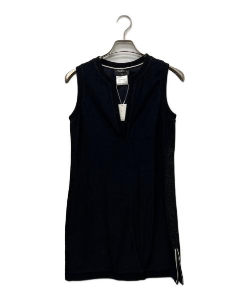 CHANEL（シャネル）CHANEL (シャネル) ノースリーブワンピース ブラック サイズ:３６の古着・服飾アイテム