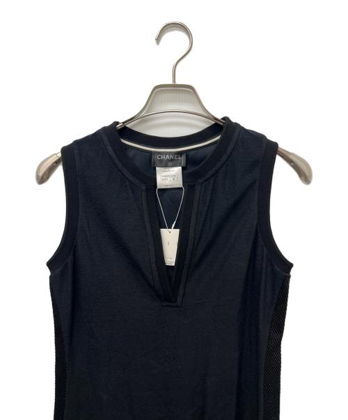CHANEL（シャネル）CHANEL (シャネル) ノースリーブワンピース ブラック サイズ:３６の古着・服飾アイテム