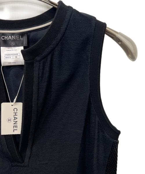 CHANEL（シャネル）CHANEL (シャネル) ノースリーブワンピース ブラック サイズ:３６の古着・服飾アイテム