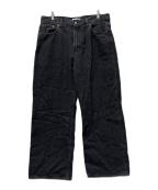 COOTIE PRODUCTIONSクーティープロダクツ）の古着「12.5oz Denim 5 Pocket Square Leg Pants」｜グレー