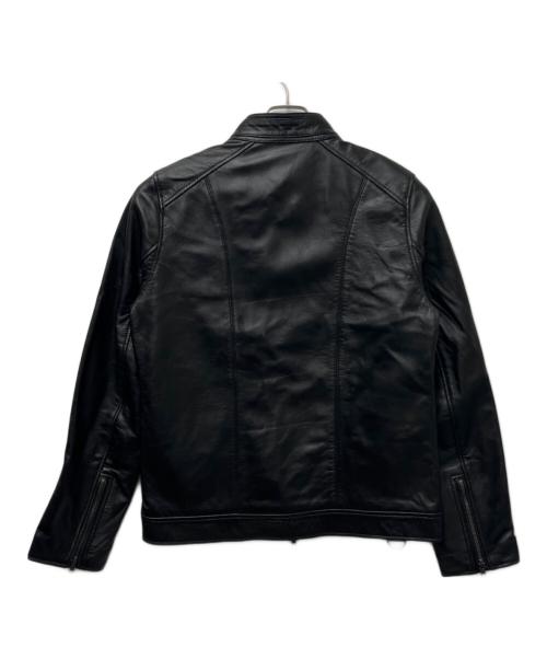 Liugoo Leathers（リューグーレザーズ）Liugoo Leathers (リューグーレザーズ) シングルライダースジャケット ブラック サイズ:Ｌの古着・服飾アイテム