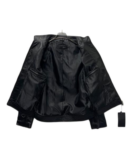 Liugoo Leathers（リューグーレザーズ）Liugoo Leathers (リューグーレザーズ) シングルライダースジャケット ブラック サイズ:Ｌの古着・服飾アイテム