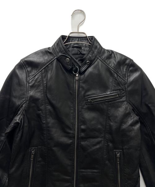 Liugoo Leathers（リューグーレザーズ）Liugoo Leathers (リューグーレザーズ) シングルライダースジャケット ブラック サイズ:Ｌの古着・服飾アイテム