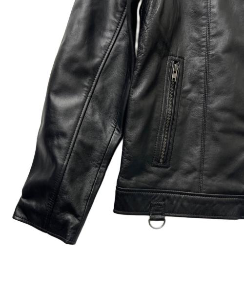Liugoo Leathers（リューグーレザーズ）Liugoo Leathers (リューグーレザーズ) シングルライダースジャケット ブラック サイズ:Ｌの古着・服飾アイテム