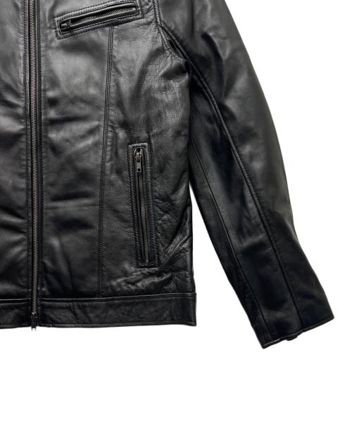 Liugoo Leathers（リューグーレザーズ）Liugoo Leathers (リューグーレザーズ) シングルライダースジャケット ブラック サイズ:Ｌの古着・服飾アイテム