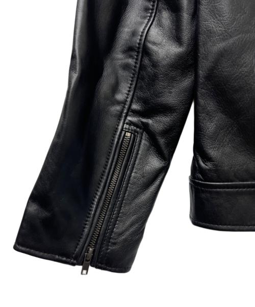 Liugoo Leathers（リューグーレザーズ）Liugoo Leathers (リューグーレザーズ) シングルライダースジャケット ブラック サイズ:Ｌの古着・服飾アイテム