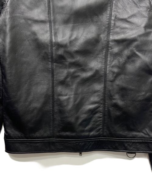 Liugoo Leathers（リューグーレザーズ）Liugoo Leathers (リューグーレザーズ) シングルライダースジャケット ブラック サイズ:Ｌの古着・服飾アイテム