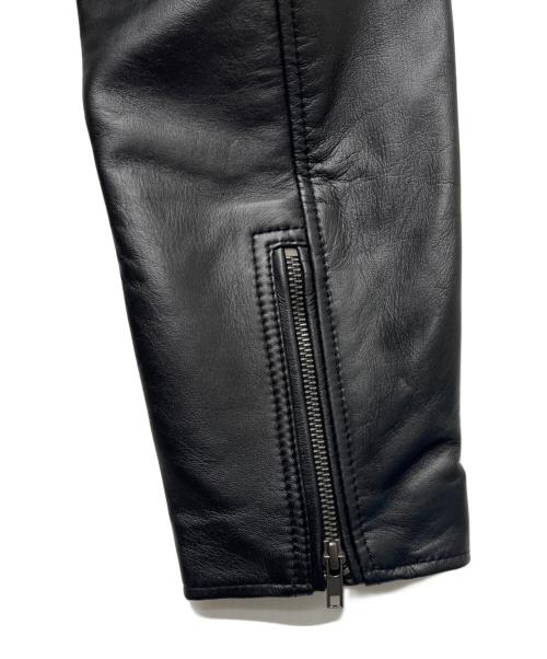 Liugoo Leathers（リューグーレザーズ）Liugoo Leathers (リューグーレザーズ) シングルライダースジャケット ブラック サイズ:Ｌの古着・服飾アイテム