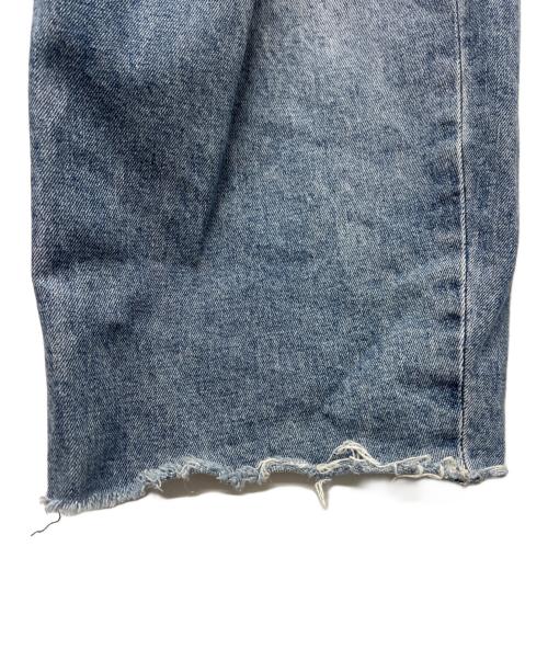 YANUK（ヤヌーク）YANUK (ヤヌーク) カーブテーパード LAURA ブルー サイズ:２５の古着・服飾アイテム