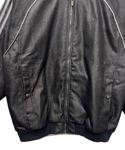 adidas（アディダス）adidas (アディダス) デニムジャケット グレー サイズ:2XLの古着・服飾アイテム