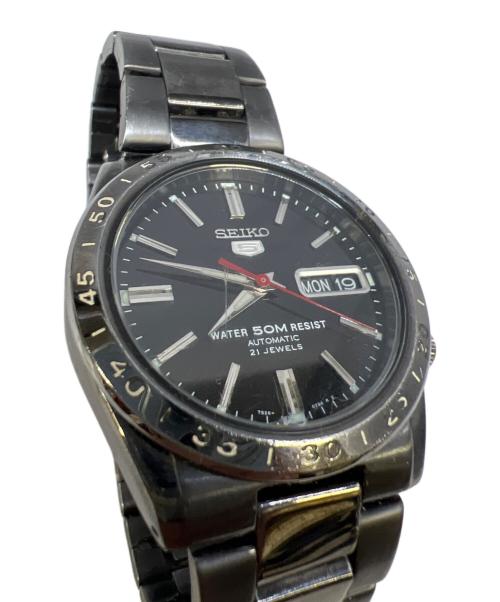 SEIKO（セイコー）SEIKO (セイコー) SEIKO 5 ブラックの古着・服飾アイテム