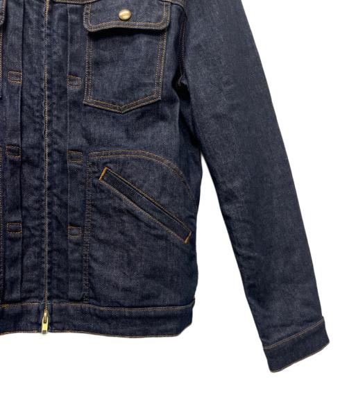 YCHAI（イカイ）YCHAI (イカイ) ワンウォッシュダブルジップトラッカージャケット インディゴ サイズ:５０の古着・服飾アイテム