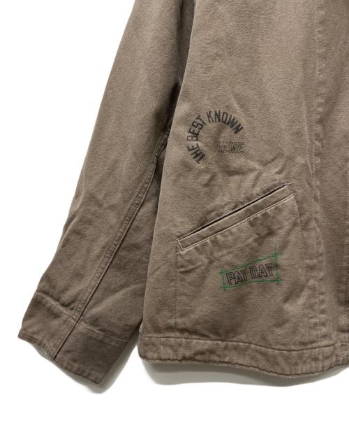 PAY DAY（ペイデイ）PAY DAY (ペイデイ) JOURNAL STANDARD (ジャーナルスタンダード) 別注 MEMORIAL GRAPHIC JACKET ブラウン サイズ:Mの古着・服飾アイテム