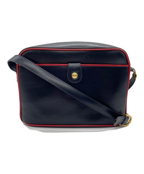 OLD CELINE（セリーヌ）OLD CELINE (セリーヌ) ショルダーバッグ ネイビー×レッドの古着・服飾アイテム