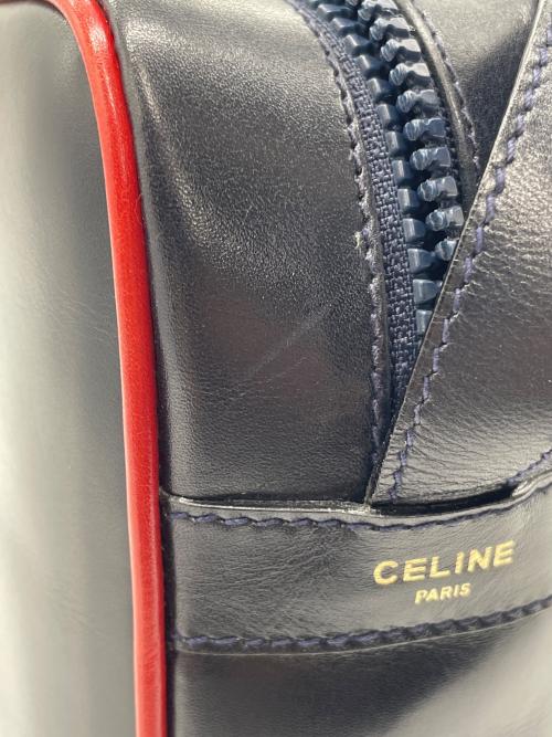 OLD CELINE（セリーヌ）OLD CELINE (セリーヌ) ショルダーバッグ ネイビー×レッドの古着・服飾アイテム