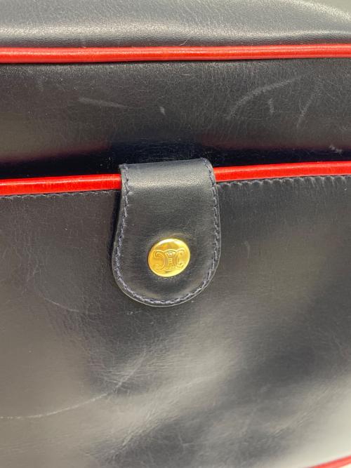OLD CELINE（セリーヌ）OLD CELINE (セリーヌ) ショルダーバッグ ネイビー×レッドの古着・服飾アイテム