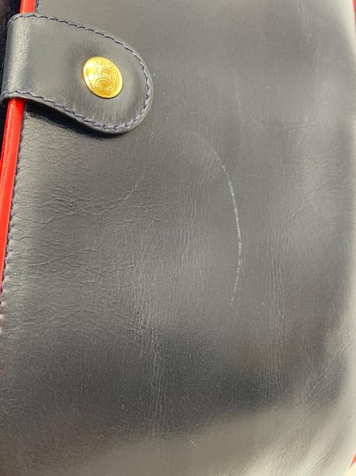 OLD CELINE（セリーヌ）OLD CELINE (セリーヌ) ショルダーバッグ ネイビー×レッドの古着・服飾アイテム