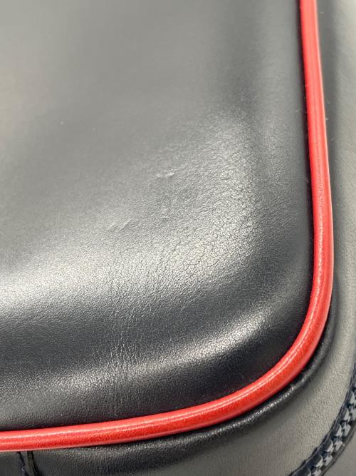 OLD CELINE（セリーヌ）OLD CELINE (セリーヌ) ショルダーバッグ ネイビー×レッドの古着・服飾アイテム