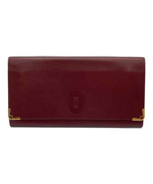 Cartier（カルティエ）Cartier (カルティエ) マストライン クラッチバッグ レッドの古着・服飾アイテム