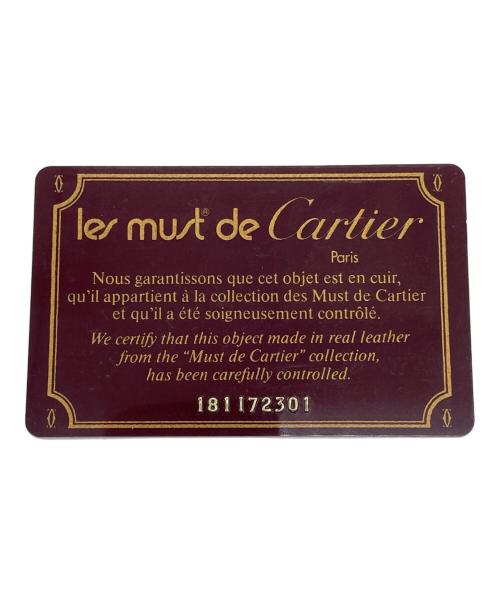 Cartier（カルティエ）Cartier (カルティエ) マストライン クラッチバッグ レッドの古着・服飾アイテム
