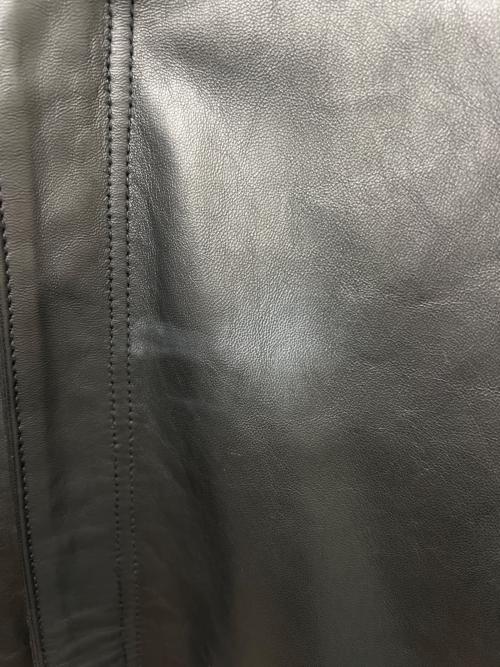 Schott（ショット）Schott (ショット) シングルライダースジャケット ブラック×ホワイト サイズ:2XLの古着・服飾アイテム