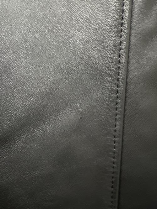 Schott（ショット）Schott (ショット) シングルライダースジャケット ブラック×ホワイト サイズ:2XLの古着・服飾アイテム