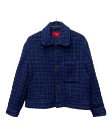 ZARA×Harry Lambert（ザラ×ハリー・ランバート）の古着「チェックジャケット」｜ネイビー