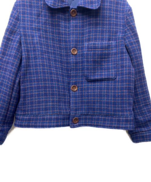 ZARA（ザラ）ZARA (ザラ) Harry Lambert (ハリー・ランバート) チェックジャケット ネイビー サイズ:Ｌの古着・服飾アイテム