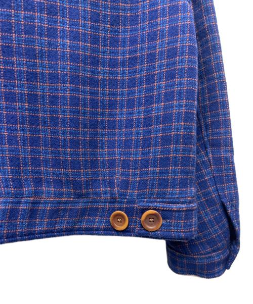 ZARA（ザラ）ZARA (ザラ) Harry Lambert (ハリー・ランバート) チェックジャケット ネイビー サイズ:Ｌの古着・服飾アイテム