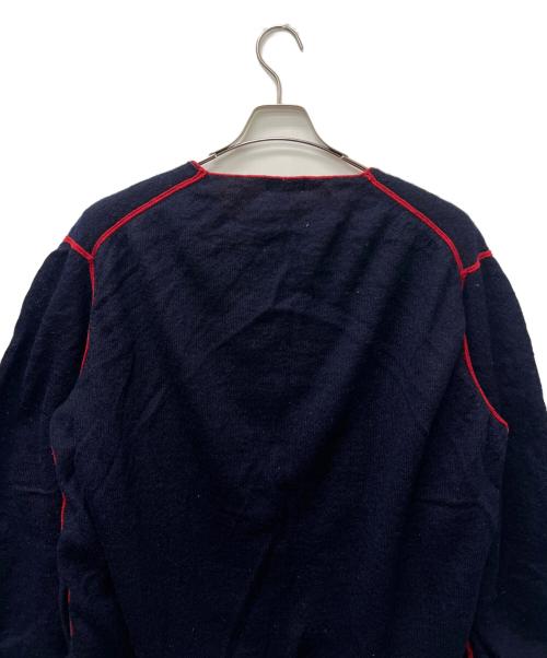 ISSEY MIYAKE（イッセイミヤケ）ISSEY MIYAKE (イッセイミヤケ) モヘヤ混ニット ネイビー サイズ:４の古着・服飾アイテム