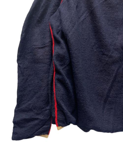 ISSEY MIYAKE（イッセイミヤケ）ISSEY MIYAKE (イッセイミヤケ) モヘヤ混ニット ネイビー サイズ:４の古着・服飾アイテム